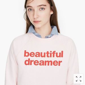 J.CREW x pinkshop “beautiful dreamer” sweatshirt